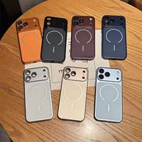 Étui ultra-fin en TPU+PC électroplaqué pour 16 Pro Max avec charge magnétique sans fil et protection de l'objectif de l'appareil photo