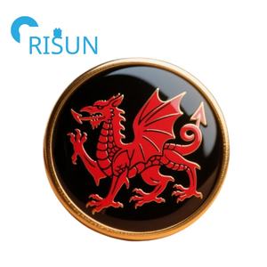 Fabricante Gran Bretaña <span class=keywords><strong>Gales</strong></span> símbolo nacional dragón esmalte solapa Pin insignia personalizada <span class=keywords><strong>Gales</strong></span> dragón rojo bandera galesa pines - Product Image 5