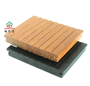 Tarima de Bambú Carbonizado para Exteriores de Fácil Instalación con Ranuras Pequeñas - Product Image 3