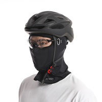 Logotipo personalizado COOLMAX tela cara completa pasamontañas máscara Anti-UV al aire libre capucha táctica para deportes gorra transpirable