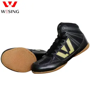 Wesing Leather Wrestling Shoes China Designed Boxing Make Custom Wrestling Shoes For Wrestling