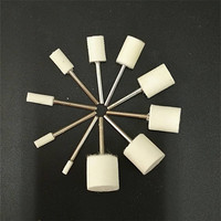 Haute dureté 1/4 pouces 6 mm feutre fraises laine feutre Bobs polissage cylindre de meulage avec tige de 1/8 pouces personnalisable OEM pris en charge