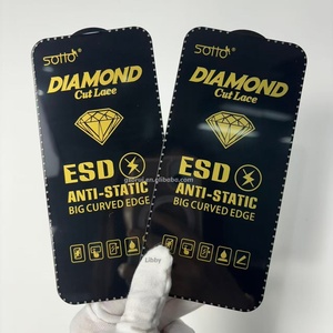 ฟิล์มกระจกนิรภัยป้องกันไฟฟ้าสถิตย์ ESD ลายเพชร สำหรับ Samsung, <span class=keywords><strong>iPhone</strong></span> 17 18, Itel และ Tecno - Product Image 1