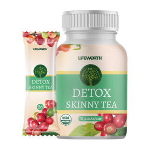 Lifworth Detox Private Label Kruiden Groene Thee Fitness Kruiden Thee Reinigen Met Vitaminen Doos Verpakking - Product Image 5