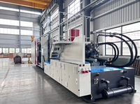 Grande machine d'injection plastique horizontale hydraulique automatique, traitement écologique des coques, PET/PC/PA/ABS/PP HDPE, pompe PLC
