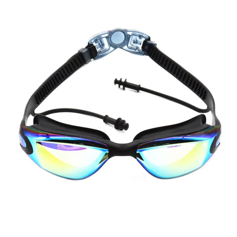 Large Frame Adult Waterproof Competition Water Sports Swimming Glasses No Leaking Anti Fog Uv Protection Swimming Goggles