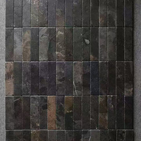 Carreaux de pierre calcaire bleu/noir, revêtement mural classique, pierre extérieure, bloc de pierre calcaire, revêtement mural extérieur de villa, prix de la pierre calcaire