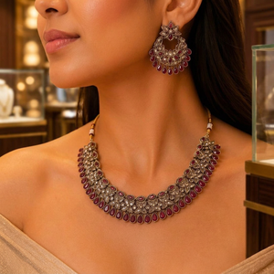 Parure de bijoux fantaisie en alliage plaqué or avec zircon et perles, collier, boucles d'oreilles et bague, pour femme, haute qualité, dernière collection, idéale pour mariage - Product Image 3
