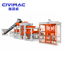 Machine de fabrication de blocs de béton entièrement automatique haute efficacité QT9-15P pour blocs creux, pleins, pavés, emboîtables et bordures