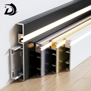 Plinthe LED la plus populaire pour Foshan Nanhai, magnifique plinthe métallique, plinthe décorative intérieure à ligne d'ombre - Product Image 1
