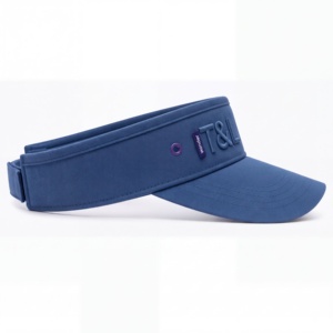 Visière en coton unisexe réglable de haute qualité avec logo en caoutchouc en relief, visière de sport d'extérieur quatre saisons - Product Image 6