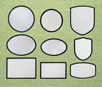 Patch de sublimation personnalisé pas cher avec bordure brodée, patchs de sublimation personnalisés thermocollants pour vêtements, sans MOQ
