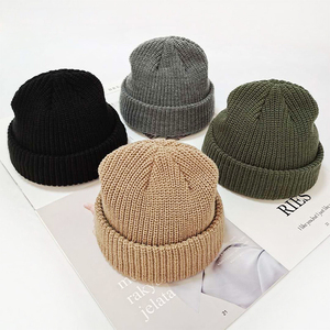 Vente en gros de Offre Spéciale bonnet de <span class=keywords><strong>chalutier</strong></span> à bord enroulé bonnet de montre hiver bonnet de pêcheur à revers court pour homme et femme - Product Image 3
