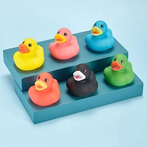 5.5cm 2 Inch Customized Batch Silk <b>Screen</b> Printed Logo Custom Material Portable Promotional Rubber Duck Form Bathtub <b>Bath</b> Toys - Product Image 3