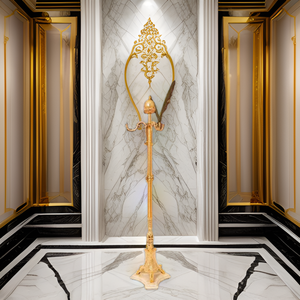 Asesome, muebles <span class=keywords><strong>de</strong></span> dormitorio <span class=keywords><strong>de</strong></span> latón plateado/dorado <span class=keywords><strong>de</strong></span> estilo francés, estante <span class=keywords><strong>de</strong></span> madera <span class=keywords><strong>de</strong></span> lujo real europeo para gimnasio en casa - Product Image 4