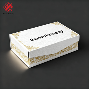 Baoren บรรจุภัณฑ์กระดาษแข็งลูกฟูกกล่องกระดาษสำหรับจัดส่งชุดชั้นในพร้อมริบบิ้นกระดาษขาวหรูหรากล่องบรรจุภัณฑ์ของเล่นทางเพศ - Product Image 4