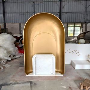 Chimenea JYF EX983 Multifuncional de Acero Inoxidable con Acabado Espejo, Estilo Art Deco, para Montaje en Suelo, Uso en Exteriores, Decoración de Lujo - Product Image 3