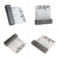 Carpeta Personalizada de Alta Gama en Blanco y Negro, Fabricada con Materiales Reciclados, con Grabado en Relieve para Suero, Crema para Ojos, Limpiador Facial - Papel Ecológico