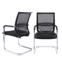Chaise de bureau ergonomique moderne QianYang en maille avec accoudoirs et appui-tête réglables, base pivotante, massage, imperméable, pliable, pour salles de réunion