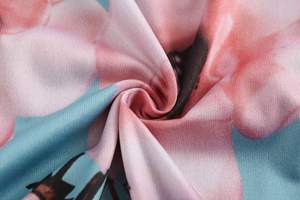 Robes décontractées pour femmes OEM/ODM, sexy, col rond, manches longues, dentelle, taille haute, imprimé floral, coton, taille XS, dos nu - Product Image 5