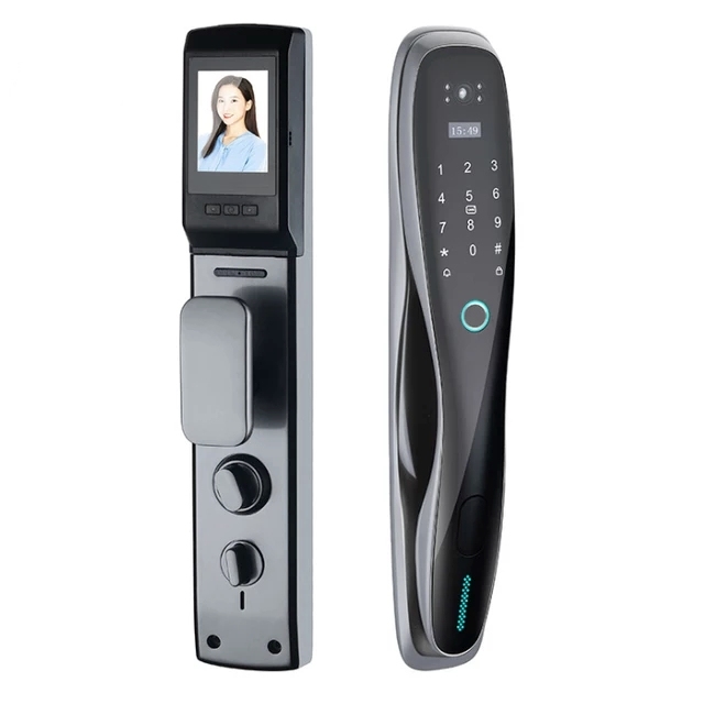 Cool Smart Door Lock With Camera New Hot Use Wifi App Smart Door Lock and Key - Buy Outdoor Waterproof Smart Door Lock