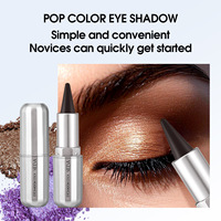 Palette de fards à paupières personnalisée 4 couleurs à paillettes haute pigmentation, fini mat et scintillant, pour maquillage quotidien en marque blanche