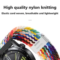 Bracelet en nylon 22mm 20mm pour Samsung Galaxy Watch 6 5 4 Gear S3 Boucle magnétique Bande de réglage en métal pour Huawei Watch 4 GT2 3 Pro