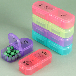SUNSHING <b>Small</b> Kidney Pill Box Custom Round 3 Compartment Slim Pocket Pill Case Travel Size Medicine Organizer <b>Container</b> - Product Image 3