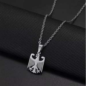 Collier pendentif en acier inoxydable avec logo Aigle <span class=keywords><strong>allemand</strong></span>, emblème national <span class=keywords><strong>allemand</strong></span>, tendance et personnalisé, cadeau de bijoux - Product Image 2