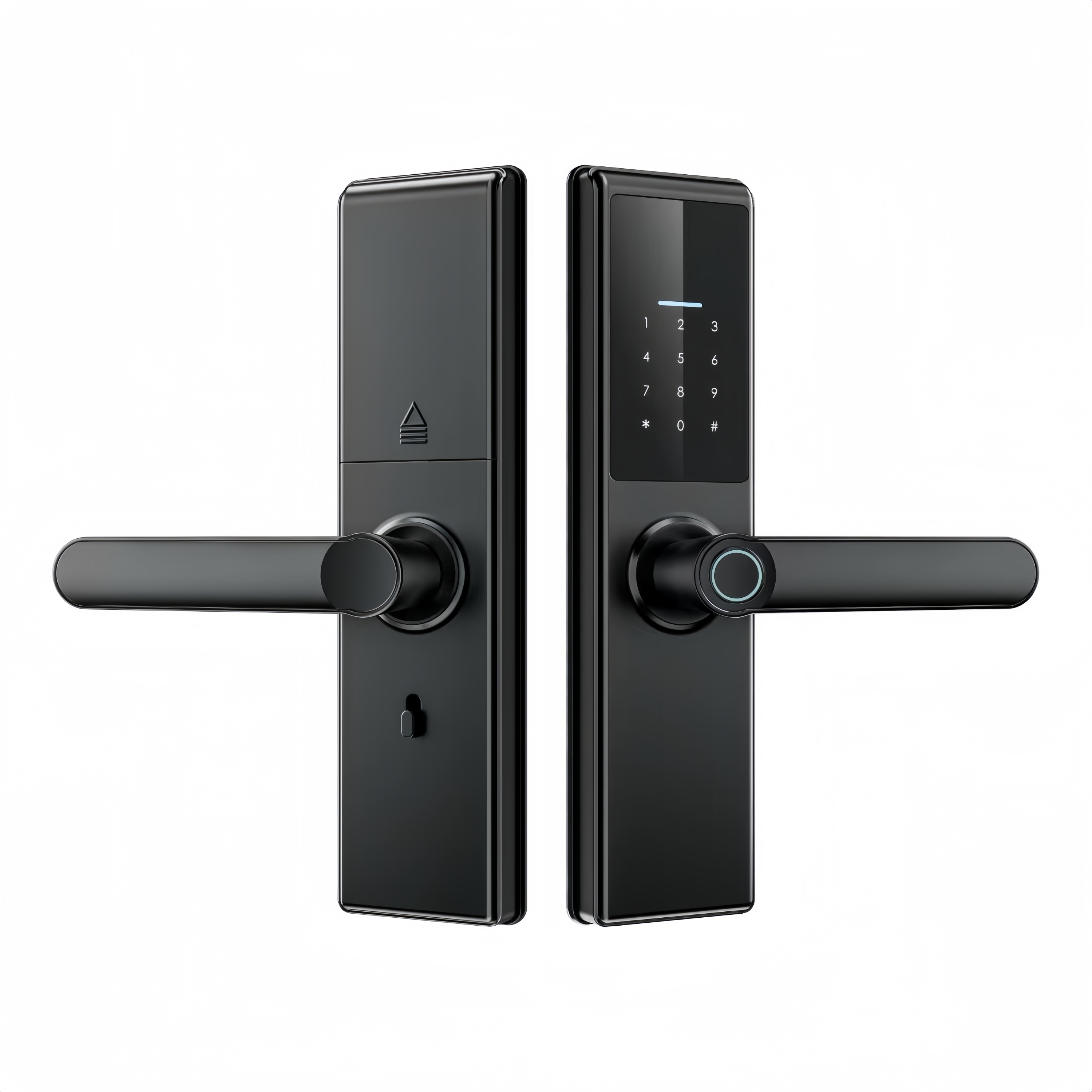 Multi-languages TTlock Tuya Wifi APP Smart Locks Biometric Fingerprint Code Card Key Digital Wooden Door Lock for Home Apartment · image 3