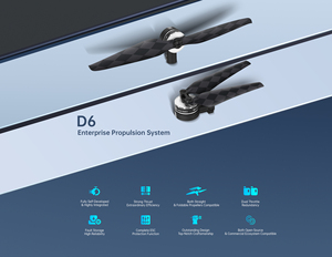 Système de propulsion de drone D6 Enterprise, kit moteur ESC intégré, compatible avec hélices droites et pliables pour UAV industriels - Product Image 3