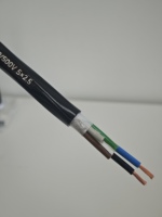 Cable Flexible Redondo RVV 300/500V de 5 Núcleos y 2.5mm² con Aislamiento y Cubierta de PVC de Cobre Recocido para Alimentación Eléctrica
