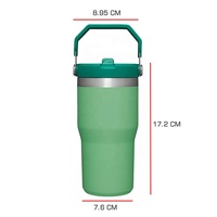 Beauchy Gobelet Beauchy en acier inoxydable à double paroi 20oz 30oz avec couvercle en paille tasse à café isolée sous vide tasses en métal