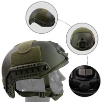 Casque FAST MH Casque tactique de sport Casque Bump Vert