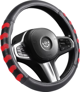 Housse de <span class=keywords><strong>volant</strong></span> antidérapante en cuir PU pour femmes, décoration intérieure de voiture en caoutchouc - Product Image 4
