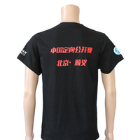 T-shirt de sport 100 % coton, design tendance, impression de logo personnalisé, luminescent dans le noir