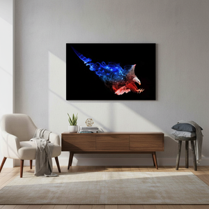 Modern Patriotic Canvas Print: Elegant Artwork for Home Decor,<b>WRAPPED</b> CANVAS - Product Image 3