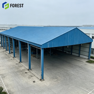 Estructura de Acero Galvanizado Prefabricada de Grado Industrial, Almacén Abierto, Depósito de Almacenamiento a Granel de Gran Capacidad - Product Image 1