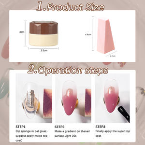 ZRKGEL OEM colores de alta saturación efecto Gradual CAMBIO DE Color <span class=keywords><strong>Patpat</strong></span> aplaudiendo pintura Gel de uñas Etiqueta Privada Pat Gel polaco - Product Image 5