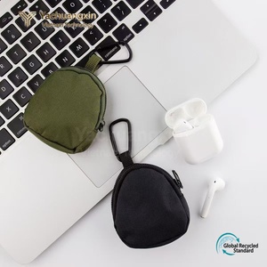 Porte-clés en tissu Oxford avec boucle d'alpinisme, mini sac suspendu, sac de rangement pour écouteurs de voyage en plein air, accessoires - Product Image 2