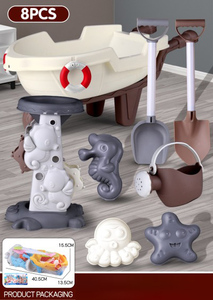 Jouets de plage d'été pour enfants Mer extérieure des fabricants pour l'espace Jouets de sable Costume Remorque Sablier Sable Creuser Eau Jouets de plage - Product Image 5