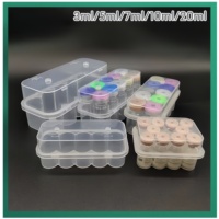 Boîtes en plastique transparentes de 3 ml/5 ml/7 ml/10 ml/20 ml (lot de 10) pour le stockage de poudres lyophilisées et de vaccins, étui pour peptides - Vente en gros