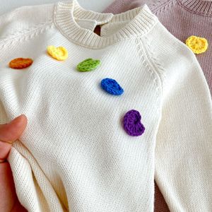 Combinaison barboteuse pour <span class=keywords><strong>fille</strong></span> Angou Baby, style coréen, en coton floral à six couleurs, col rond, couleur unie, automne et hiver - Product Image 5