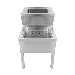Stainless Steel Floor Mounted Cleaning Sink - Commercial Heavy Duty Utility Sink for Restaurant/Hotel - Product Image 2