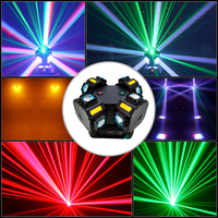 Nouvelle lampe de scène à faisceau rotatif à 360 degrés RGBW 4 en 1 avec laser RG pour discothèque, bar, club de musique