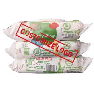 Toallitas naturales a base de agua para bebé, toallitas suaves para piel sensible de 56 unidades, panitos humedos - Product Image 1