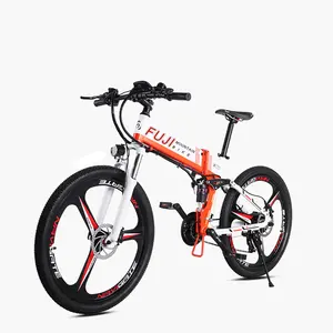 Humtto 26英寸铝合金250W 8速21速折叠MTB胖轮胎ebike折叠电动山地自行车