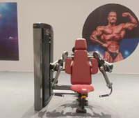 Machine de musculation commerciale réglable pour biceps, équipement de fitness pour salle de sport, machine de musculation assise à charge par broches, en acier pour la musculation