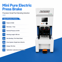 Presse plieuse électrique mini 6T 400 mm à servo unique, faible entretien, pour tôle d'acier au carbone de 1,8 mm
