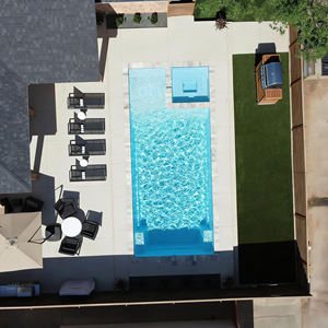 Piscine en fibre de verre de grande taille rectangulaire de qualité supérieure, pour l'expédition, longue durée de vie, étanche, pour hôtel - Product Image 3